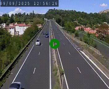 Caméra autoroute A75 à hauteur de Coudes, en direction de Clermont-Ferrand