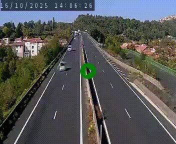 Caméra autoroute A75 à hauteur de Coudes, en direction de Clermont-Ferrand