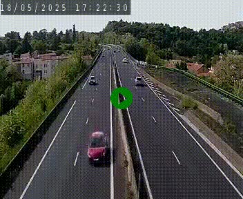 <h2>Caméra autoroute A75 à hauteur de Coudes, en direction de Clermont-Ferrand</h2>