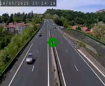 <h2>Caméra autoroute A75 à hauteur de Coudes, en direction de Clermont-Ferrand</h2>