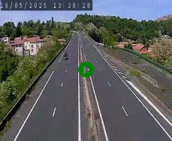 <h2>Caméra autoroute A75 à hauteur de Coudes, en direction de Clermont-Ferrand</h2>