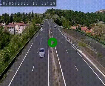 <h2>Caméra autoroute A75 à hauteur de Coudes, en direction de Clermont-Ferrand</h2>