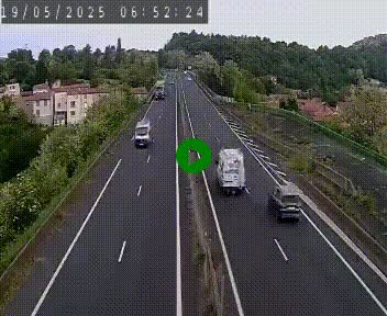 <h2>Caméra autoroute A75 à hauteur de Coudes, en direction de Clermont-Ferrand</h2>