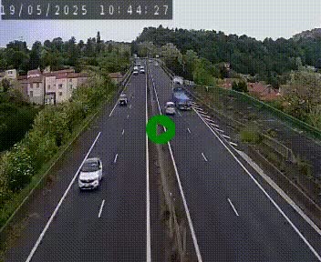 <h2>Caméra autoroute A75 à hauteur de Coudes, en direction de Clermont-Ferrand</h2>