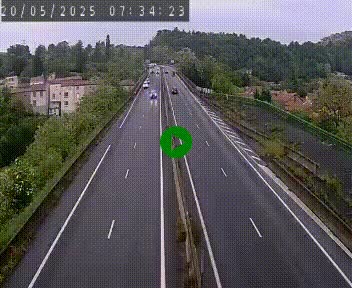 <h2>Caméra autoroute A75 à hauteur de Coudes, en direction de Clermont-Ferrand</h2>