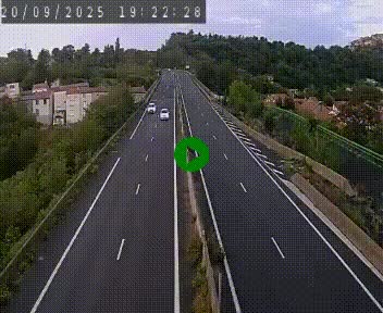 Caméra autoroute A75 à hauteur de Coudes, en direction de Clermont-Ferrand