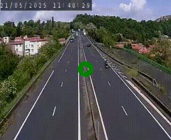 <h2>Caméra autoroute A75 à hauteur de Coudes, en direction de Clermont-Ferrand</h2>
