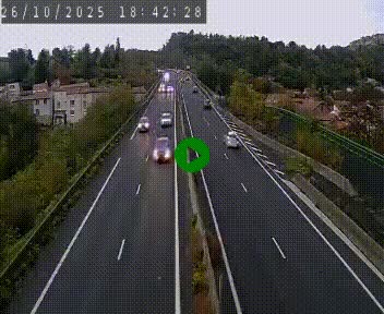 Caméra autoroute A75 à hauteur de Coudes, en direction de Clermont-Ferrand