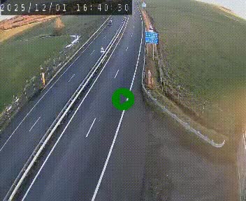 Caméra autoroute A75 à hauteur du col de la Fageole en direction de Clermont-Ferrand