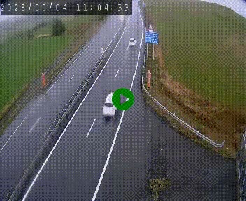 <h2>Caméra autoroute A75 à hauteur du col de la Fageole en direction de Clermont-Ferrand</h2>