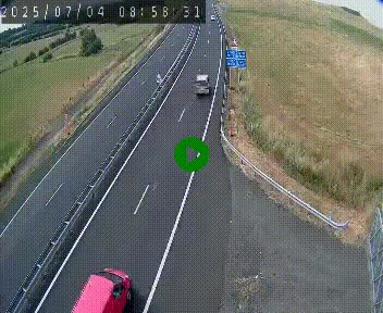 Caméra autoroute A75 à hauteur du col de la Fageole en direction de Clermont-Ferrand