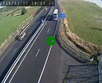 Caméra autoroute A75 à hauteur du col de la Fageole en direction de Clermont-Ferrand
