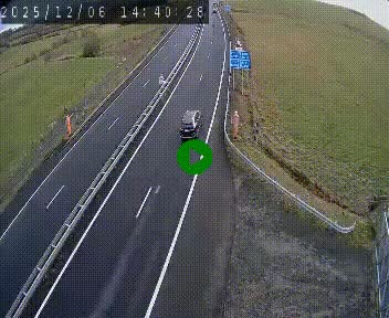 Caméra autoroute A75 à hauteur du col de la Fageole en direction de Clermont-Ferrand