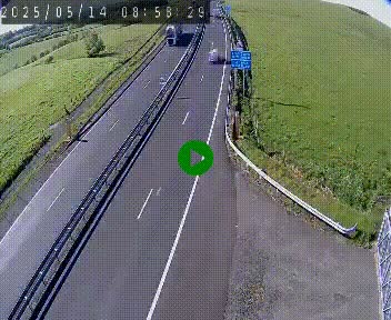 <h2>Caméra autoroute A75 à hauteur du col de la Fageole en direction de Clermont-Ferrand</h2>