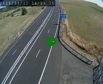 <h2>Caméra autoroute A75 à hauteur du col de la Fageole en direction de Clermont-Ferrand</h2>