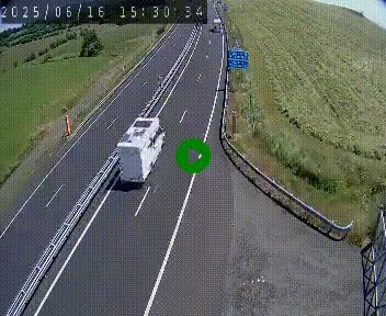 Caméra autoroute A75 à hauteur du col de la Fageole en direction de Clermont-Ferrand