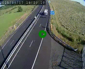 Caméra autoroute A75 à hauteur du col de la Fageole en direction de Clermont-Ferrand