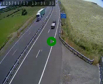 Caméra autoroute A75 à hauteur du col de la Fageole en direction de Clermont-Ferrand