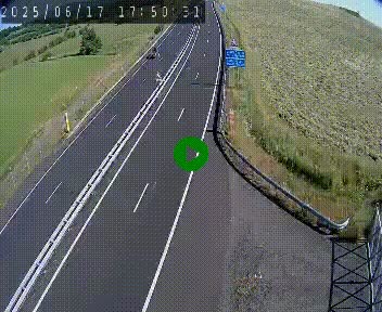 Caméra autoroute A75 à hauteur du col de la Fageole en direction de Clermont-Ferrand