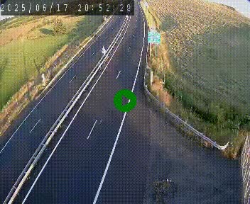 Caméra autoroute A75 à hauteur du col de la Fageole en direction de Clermont-Ferrand