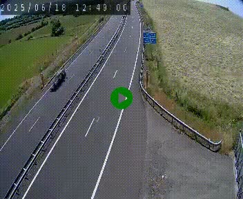 Caméra autoroute A75 à hauteur du col de la Fageole en direction de Clermont-Ferrand