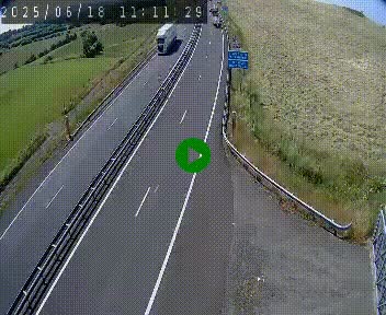 Caméra autoroute A75 à hauteur du col de la Fageole en direction de Clermont-Ferrand