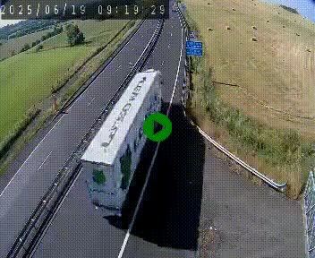 Caméra autoroute A75 à hauteur du col de la Fageole en direction de Clermont-Ferrand