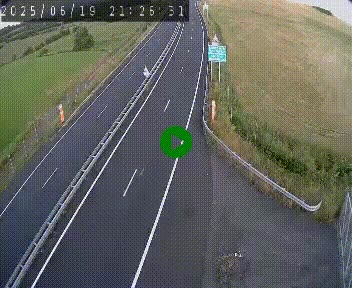 Caméra autoroute A75 à hauteur du col de la Fageole en direction de Clermont-Ferrand
