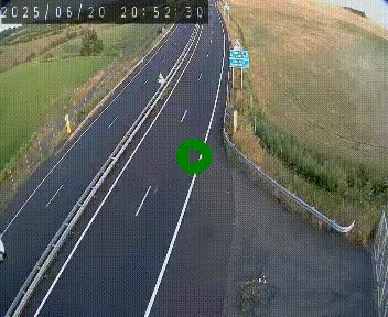 Caméra autoroute A75 à hauteur du col de la Fageole en direction de Clermont-Ferrand