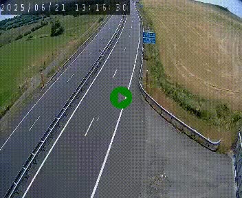 Caméra autoroute A75 à hauteur du col de la Fageole en direction de Clermont-Ferrand