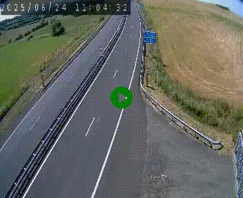 Caméra autoroute A75 à hauteur du col de la Fageole en direction de Clermont-Ferrand