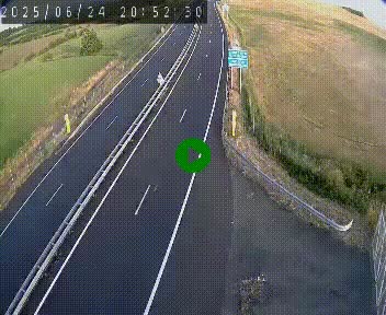 Caméra autoroute A75 à hauteur du col de la Fageole en direction de Clermont-Ferrand