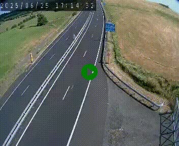 Caméra autoroute A75 à hauteur du col de la Fageole en direction de Clermont-Ferrand