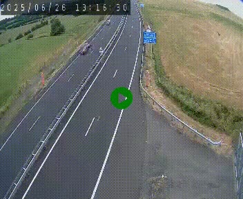 Caméra autoroute A75 à hauteur du col de la Fageole en direction de Clermont-Ferrand