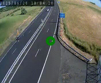 Caméra autoroute A75 à hauteur du col de la Fageole en direction de Clermont-Ferrand
