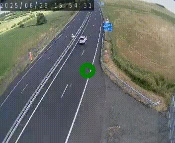 Caméra autoroute A75 à hauteur du col de la Fageole en direction de Clermont-Ferrand