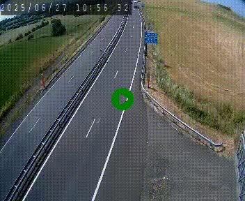Caméra autoroute A75 à hauteur du col de la Fageole en direction de Clermont-Ferrand