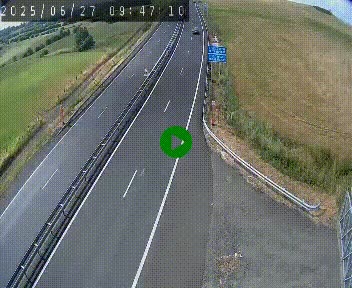 Caméra autoroute A75 à hauteur du col de la Fageole en direction de Clermont-Ferrand