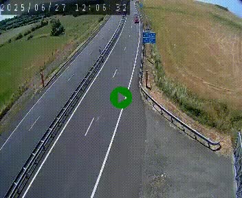 Caméra autoroute A75 à hauteur du col de la Fageole en direction de Clermont-Ferrand