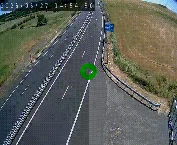 Caméra autoroute A75 à hauteur du col de la Fageole en direction de Clermont-Ferrand