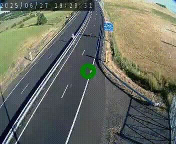 Caméra autoroute A75 à hauteur du col de la Fageole en direction de Clermont-Ferrand