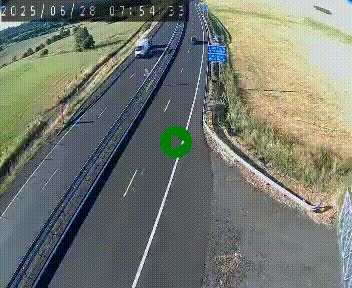 Caméra autoroute A75 à hauteur du col de la Fageole en direction de Clermont-Ferrand