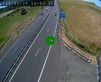 Caméra autoroute A75 à hauteur du col de la Fageole en direction de Clermont-Ferrand