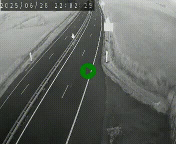 Caméra autoroute A75 à hauteur du col de la Fageole en direction de Clermont-Ferrand
