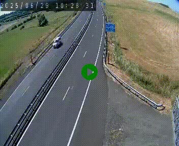 Caméra autoroute A75 à hauteur du col de la Fageole en direction de Clermont-Ferrand