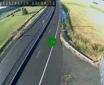 Caméra autoroute A75 à hauteur du col de la Fageole en direction de Clermont-Ferrand