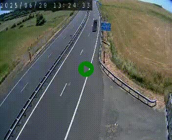 Caméra autoroute A75 à hauteur du col de la Fageole en direction de Clermont-Ferrand