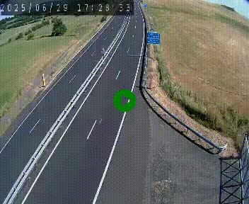 Caméra autoroute A75 à hauteur du col de la Fageole en direction de Clermont-Ferrand