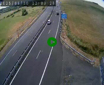 Caméra autoroute A75 à hauteur du col de la Fageole en direction de Clermont-Ferrand