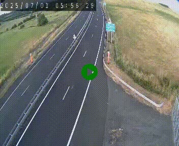 Caméra autoroute A75 à hauteur du col de la Fageole en direction de Clermont-Ferrand